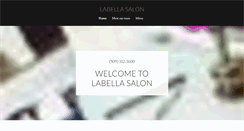 Desktop Screenshot of labellasalonspa.com